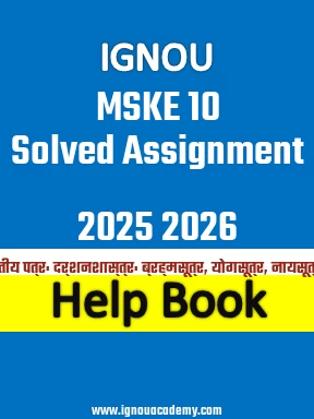 IGNOU MSKE 10 Solved Assignment 2025 2026